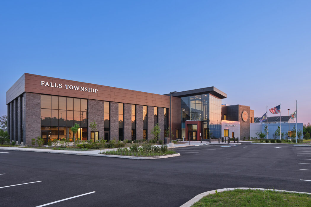 Exterior of building & lot