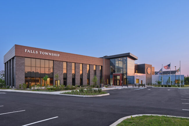 Exterior of building & lot