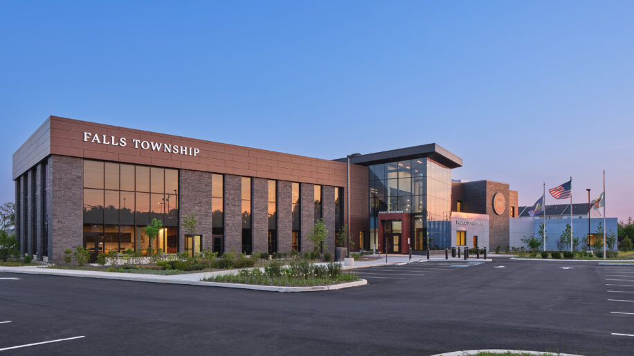 Exterior of building & lot